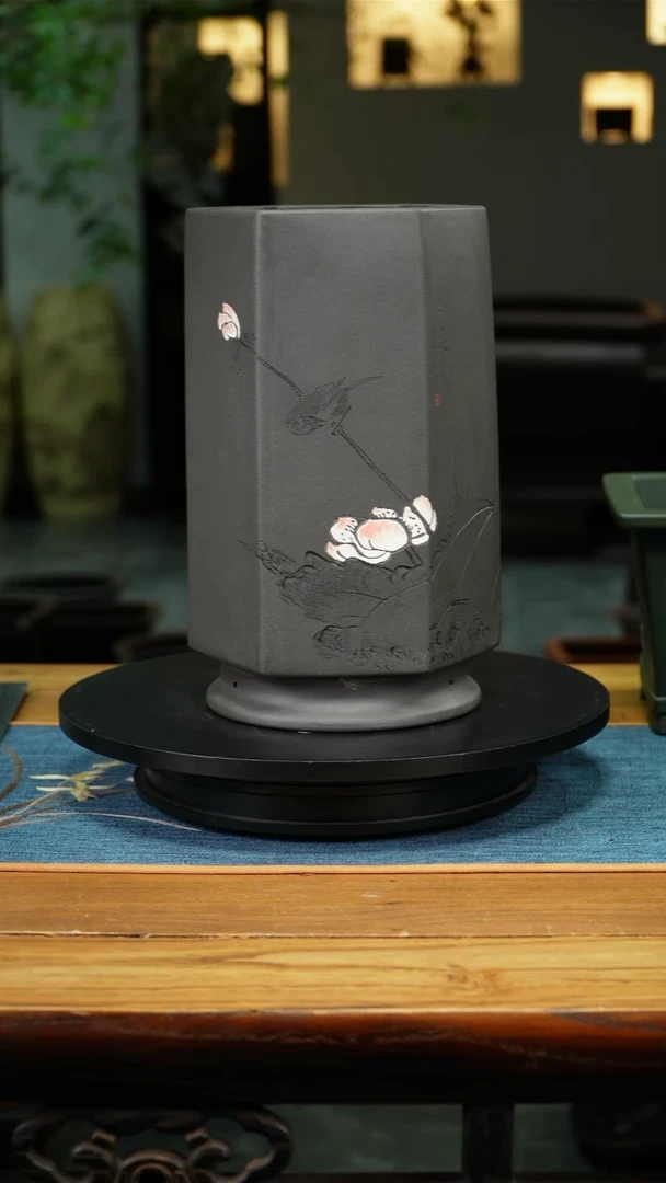 紫砂花盆Q****7精品兰花盆