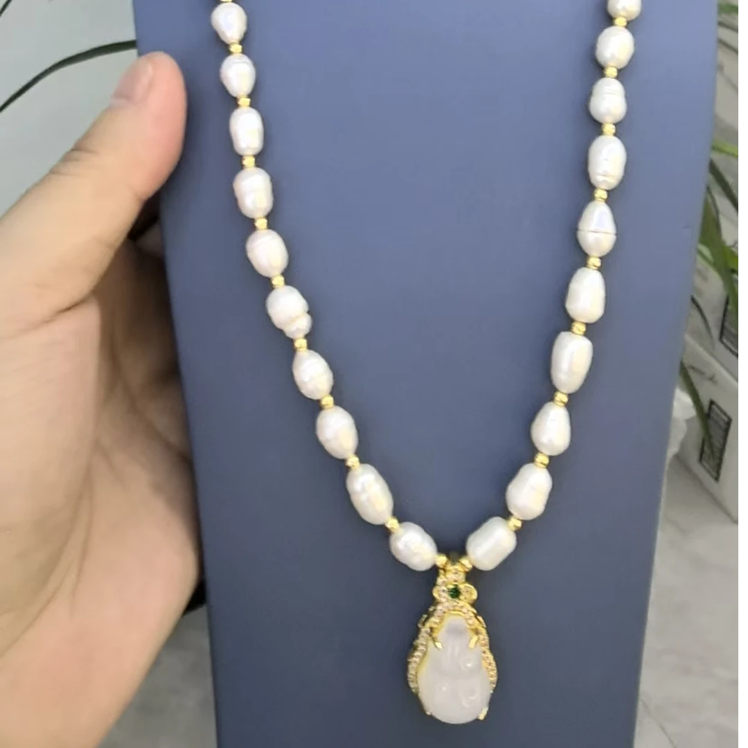 珍珠饰品项链送妈妈婆婆长辈的生日礼物S106