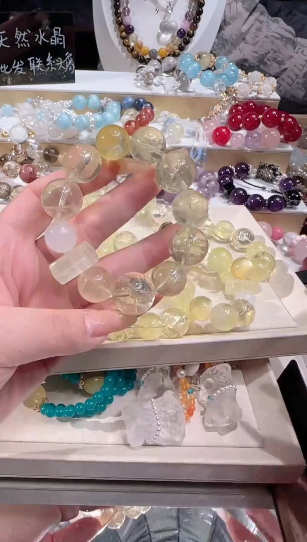 未镶嵌手串水晶多样性发一