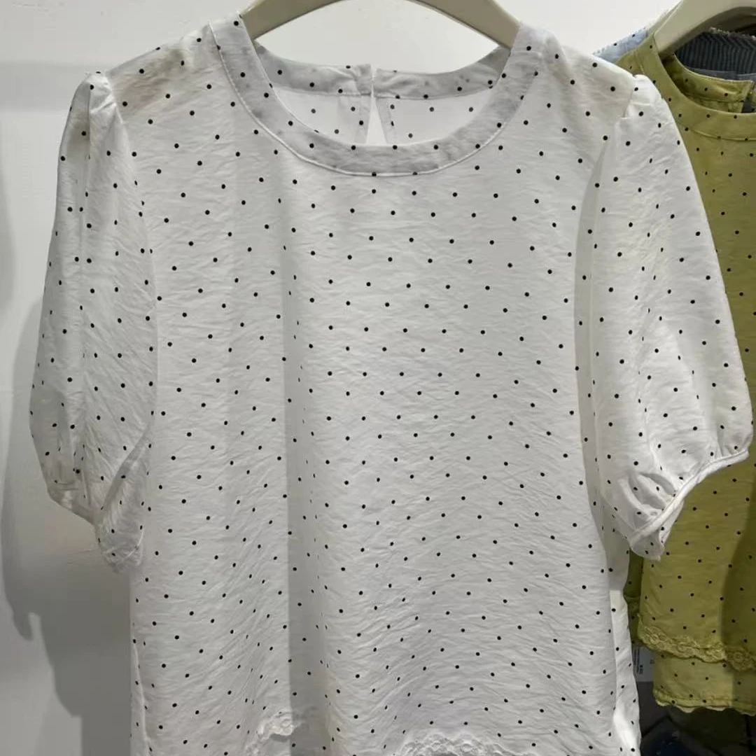 （香香25932）韩版拼接 设计感短袖小衫女