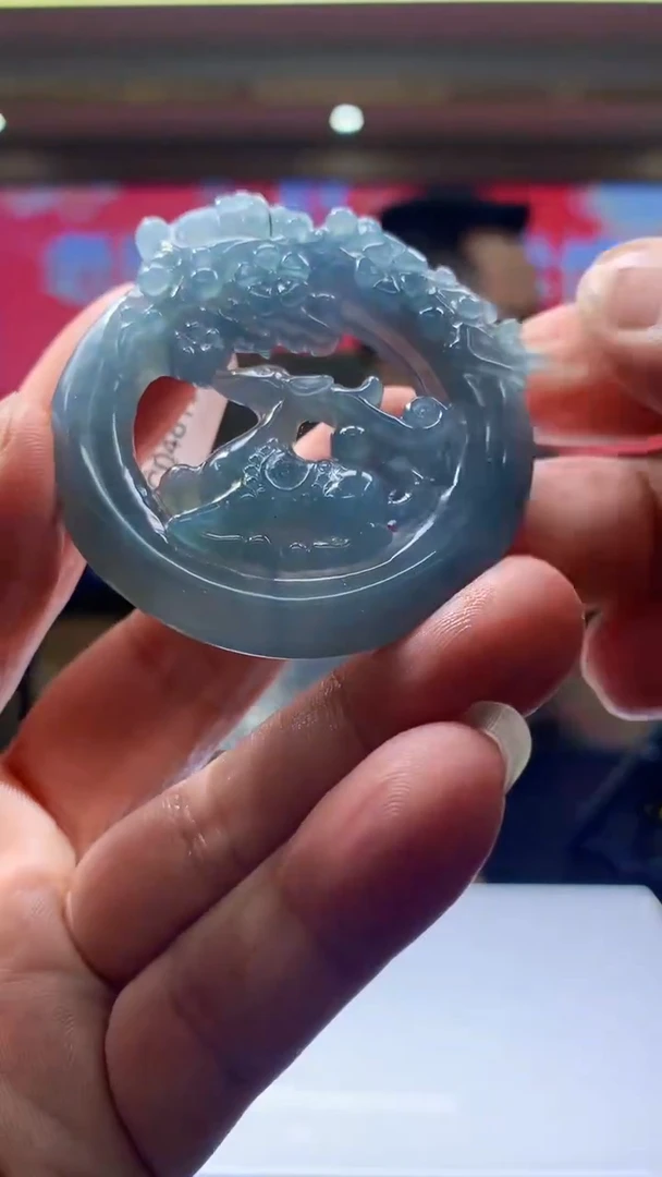 【闪购商品】定制翡翠未镶嵌1034hn-毛货挂件18