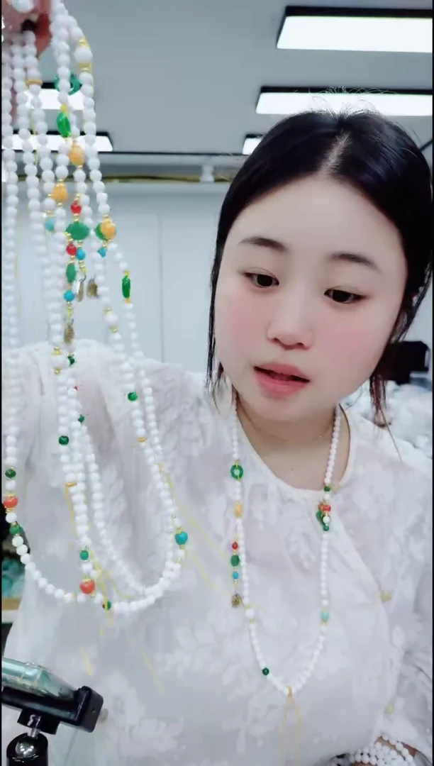 玛瑙/玉髓颈饰合金1357白万能链