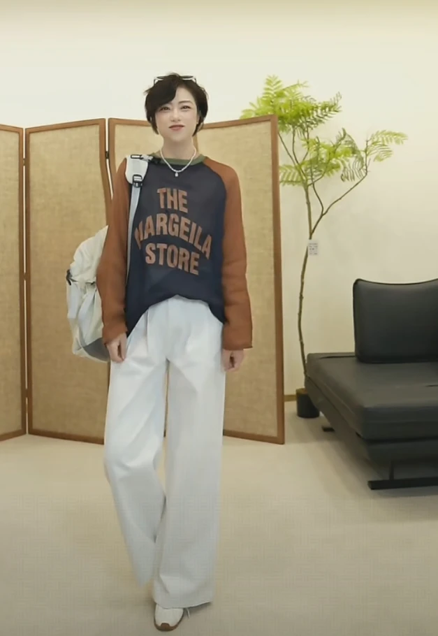 【U.M】白牛纯棉高密牛仔裤长腿裤藏胯小能手