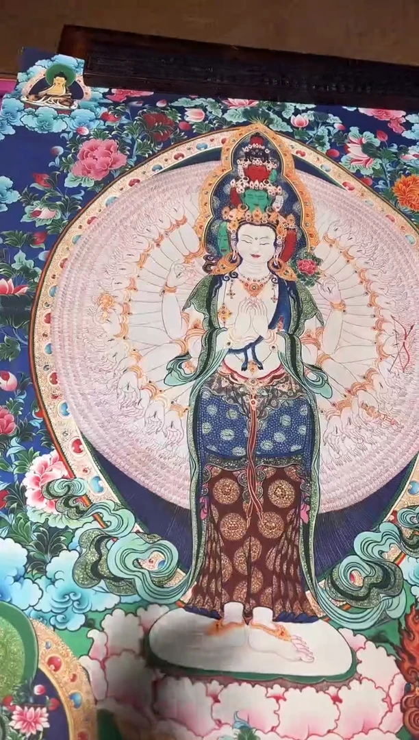 卷轴画菊菊唐卡tk