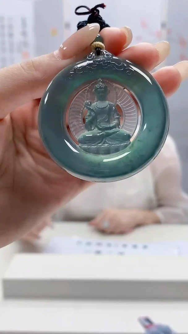 未镶嵌定制翡翠4852lr-毛货挂件48