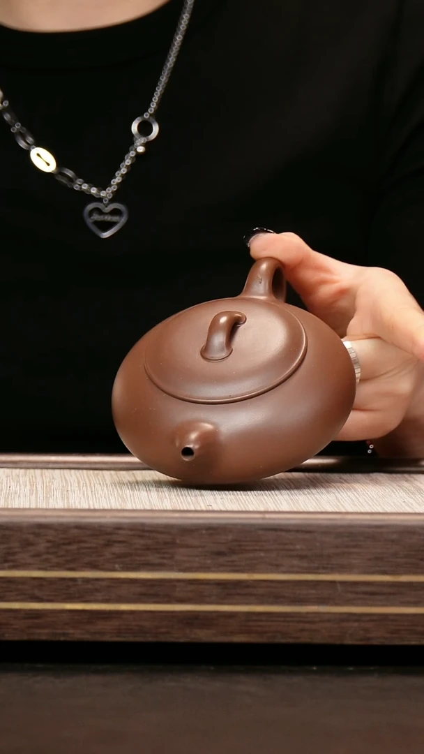 茶壶紫砂紫泥 无尘壶200cc