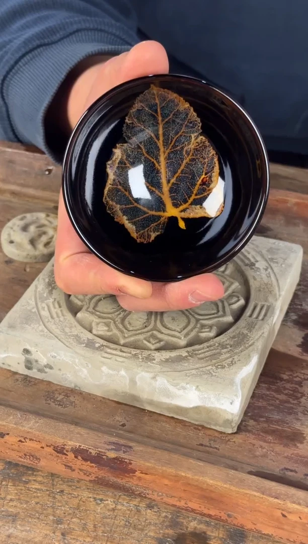 平阳窑手作桑叶木叶盏
