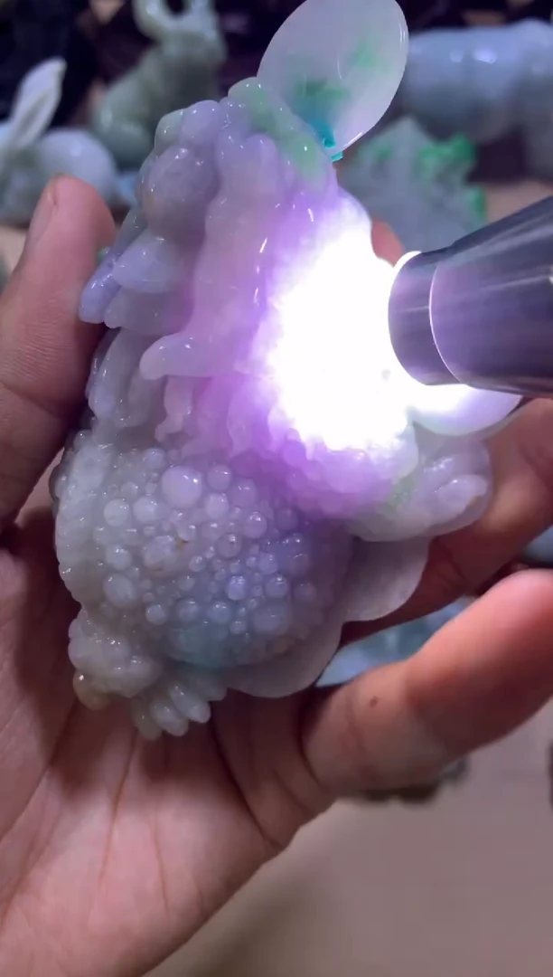 未镶嵌挂件翡翠落***情翡翠摆件