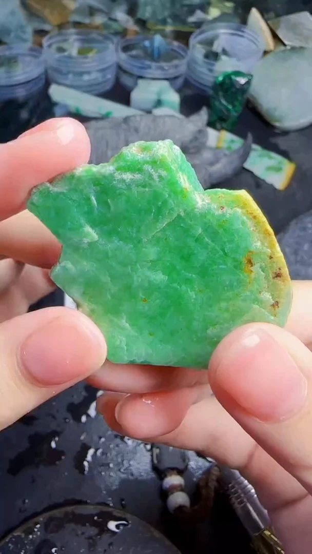 未镶嵌挂件翡翠酸*天然翡翠008