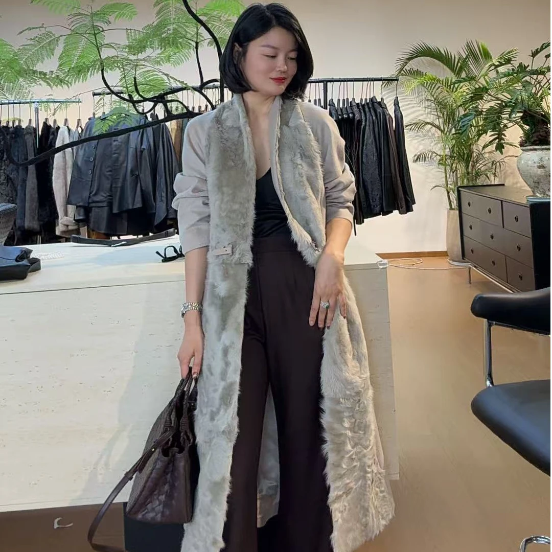 TANTAN 显瘦长款通勤早秋气质外套2676