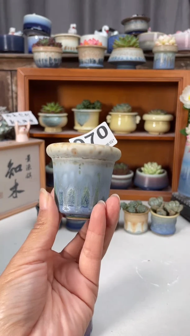 瓷片970知木小芳花盆
