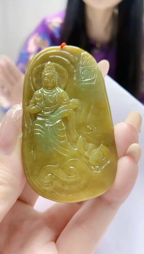 未镶嵌定制翡翠4812jw-毛货挂件23