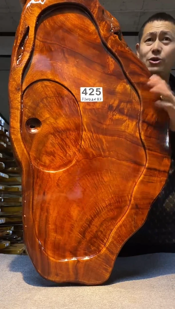 实木原木茶盘 一物一拍(不含配件）