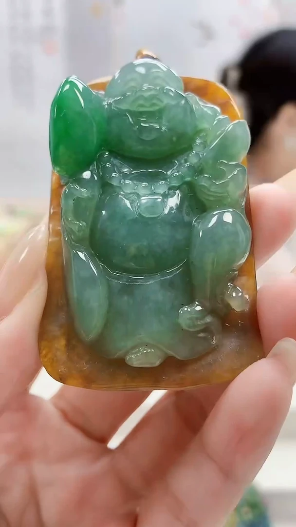 未镶嵌定制翡翠4852lr-毛货挂件53