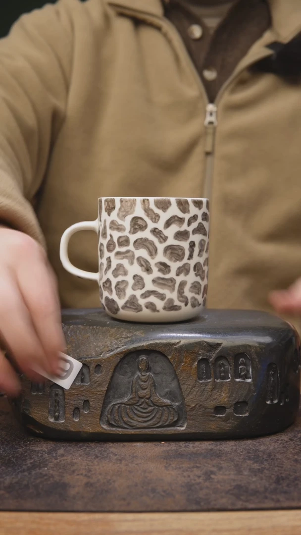 【闪购商品】甘石手绘咖啡大杯069