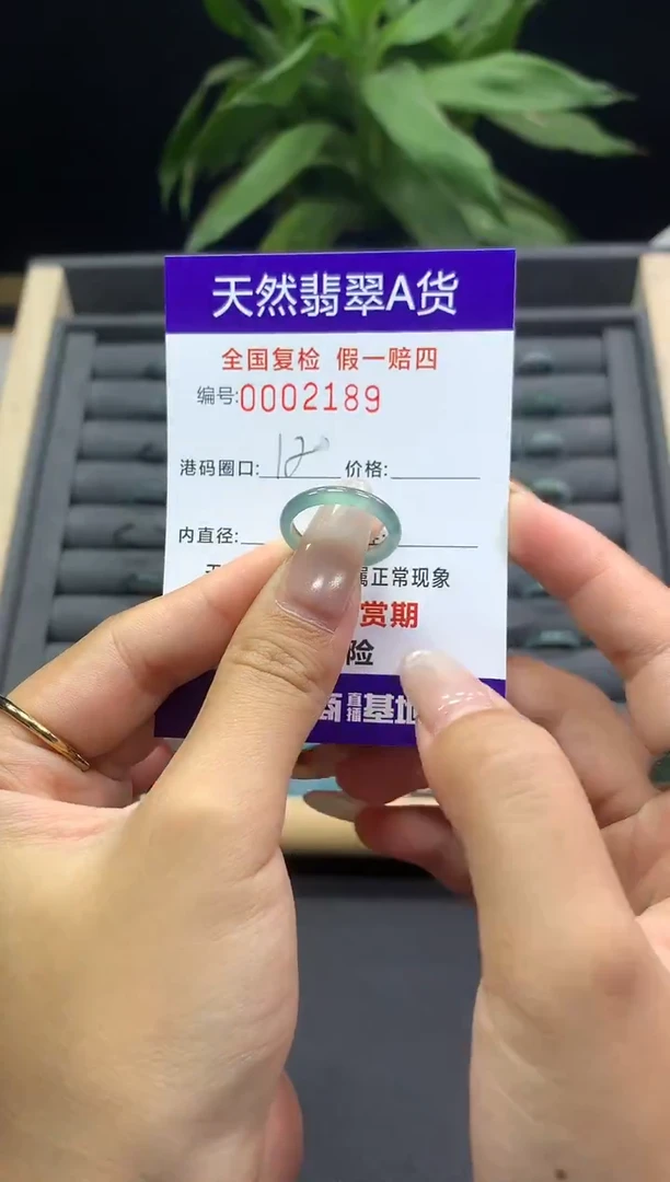 未镶嵌戒指翡翠天然  2189
