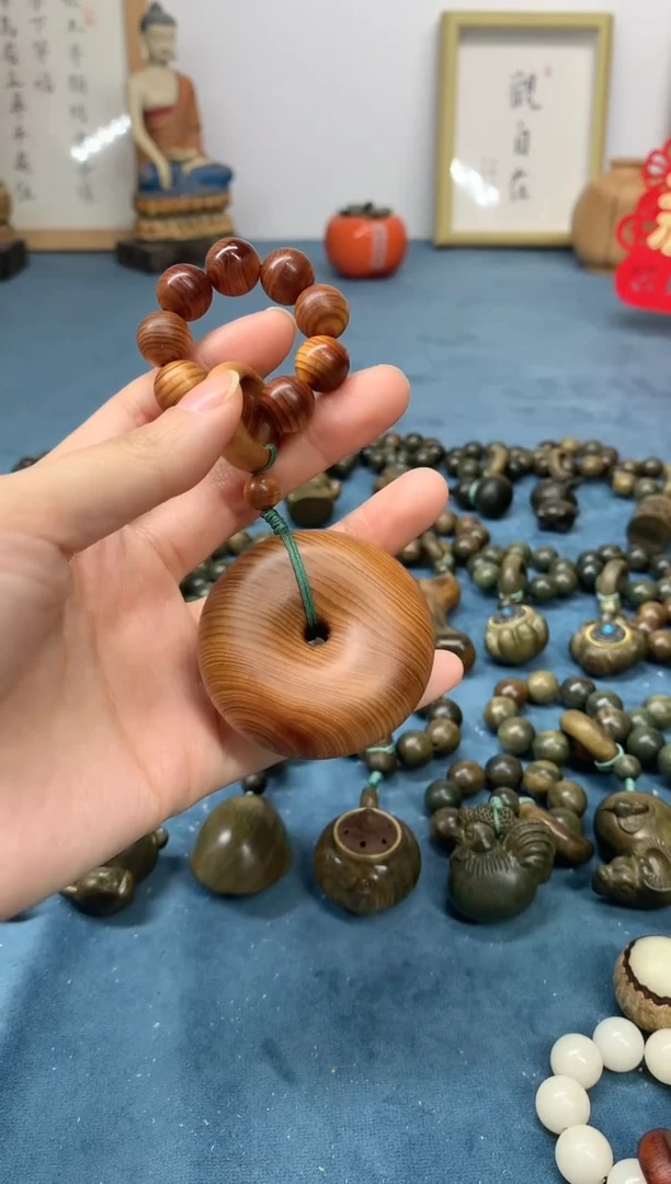 【闪购商品】柏木（崖柏）把件高油料 平安扣