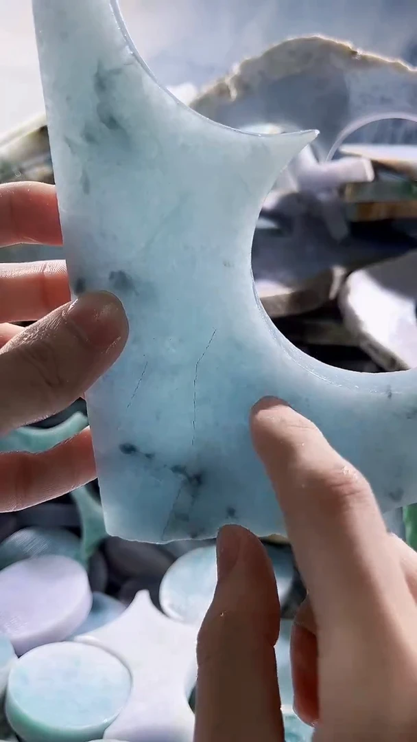 翡翠裸石缅甸翡翠A货文6040