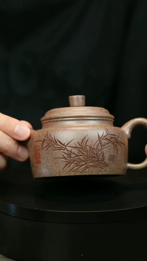 茶壶紫砂內H2181李琴竹刻德中
