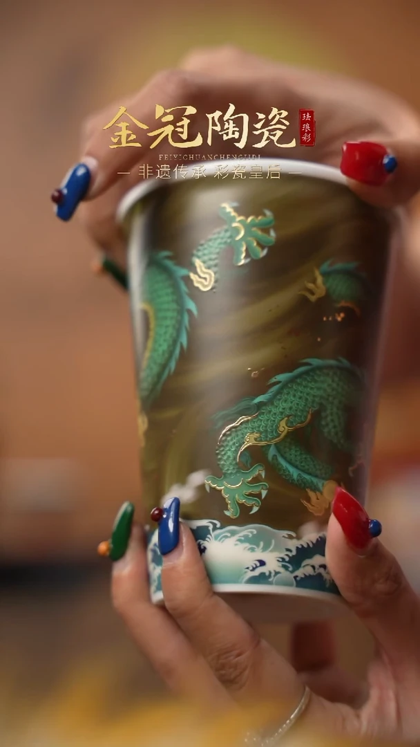 陶瓷青霄白虹【龙马可乐杯】