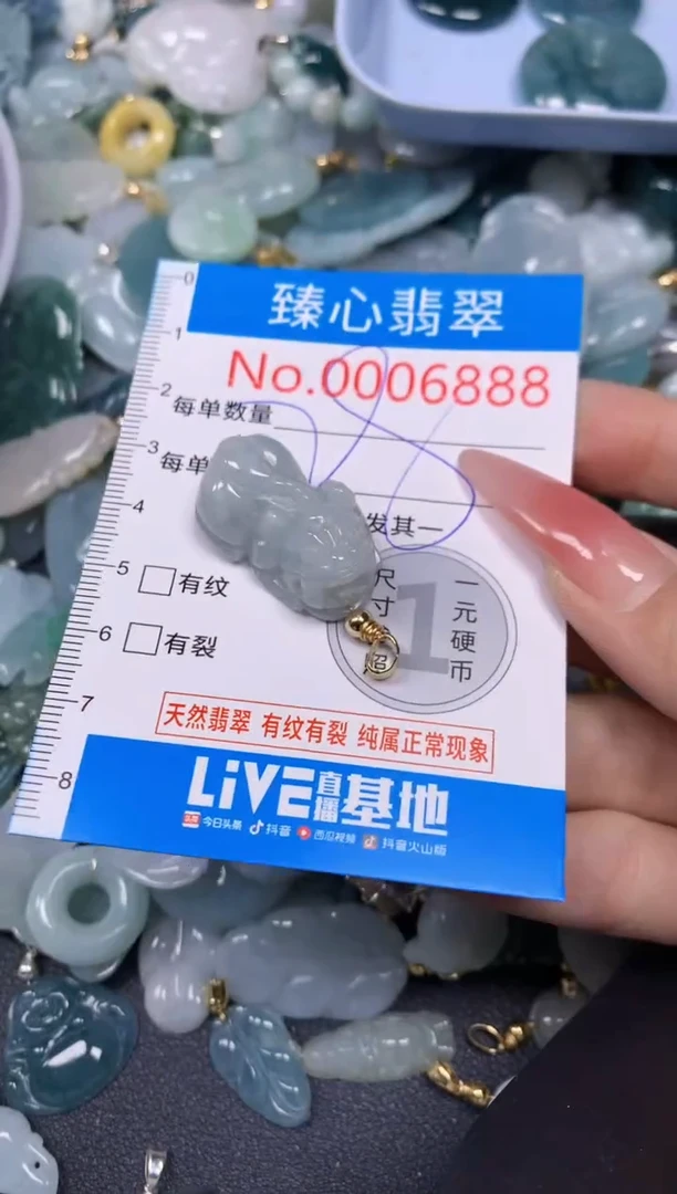 【闪购商品】翡翠颈饰未镶嵌含绳00068887