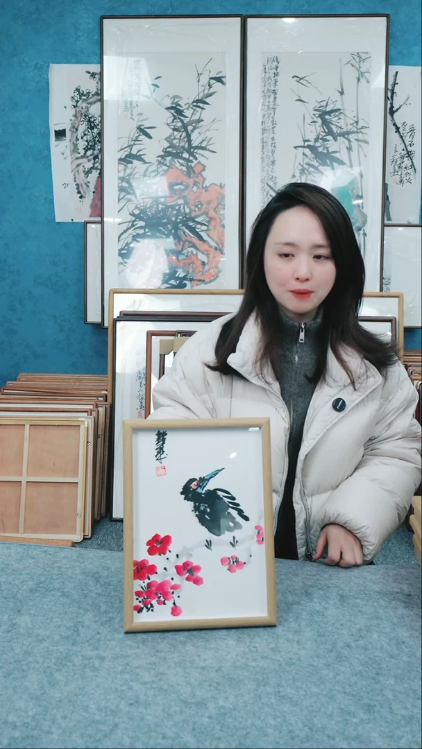 【闪购商品】国画10寸本土老师木质摆台