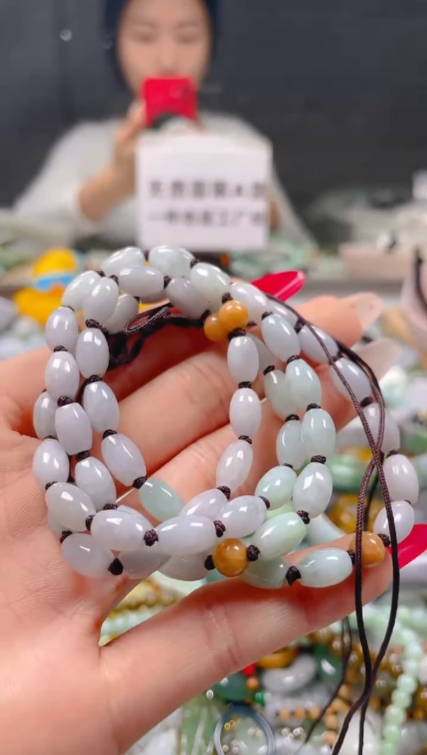 【闪购商品】翡翠颈饰未镶嵌6MM/H/翡翠A货一图一物