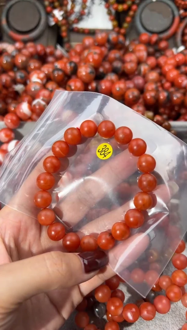 未镶嵌手串南红玛瑙10+