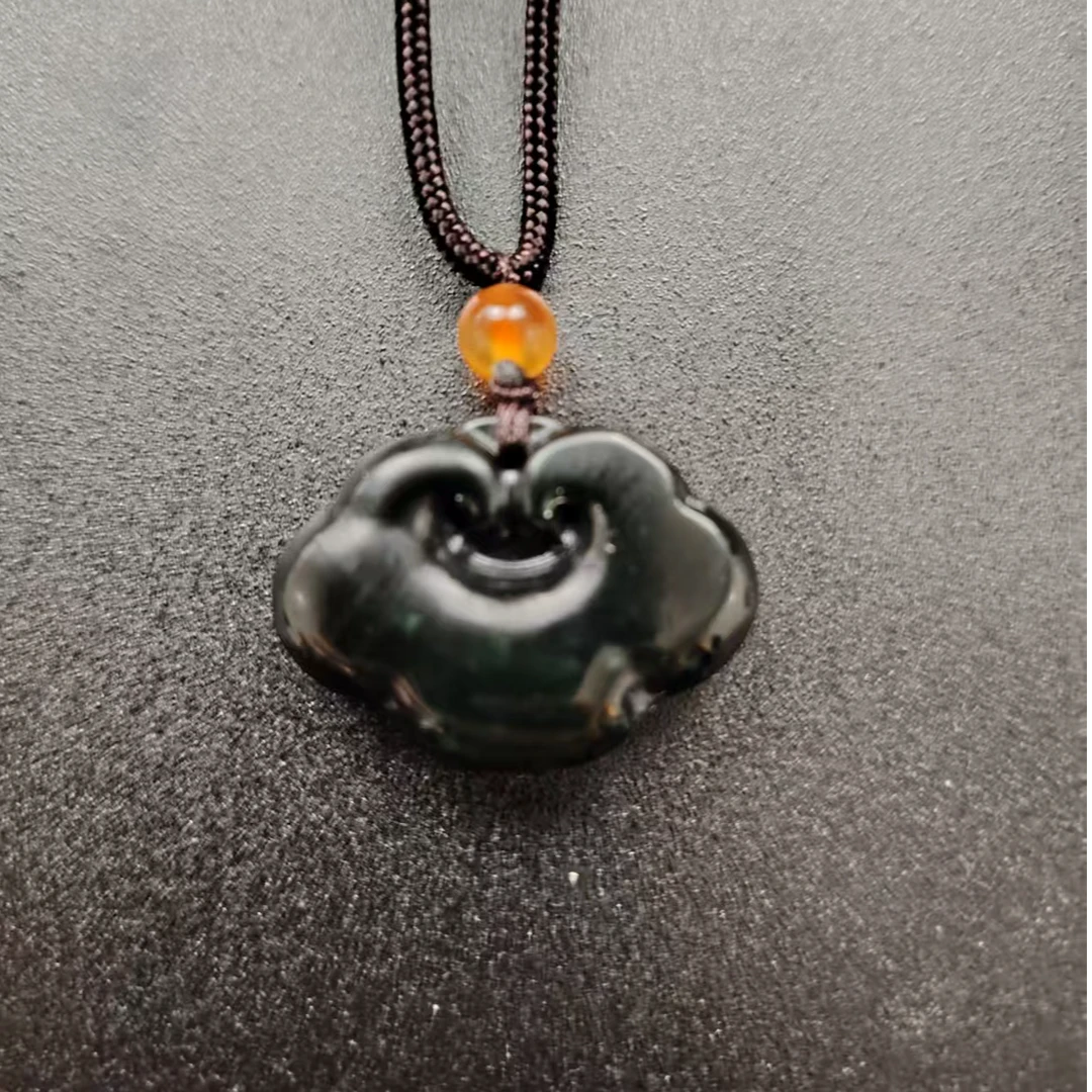 【抖音质检发货】纯天然玉石精美祥云锁随机发一个