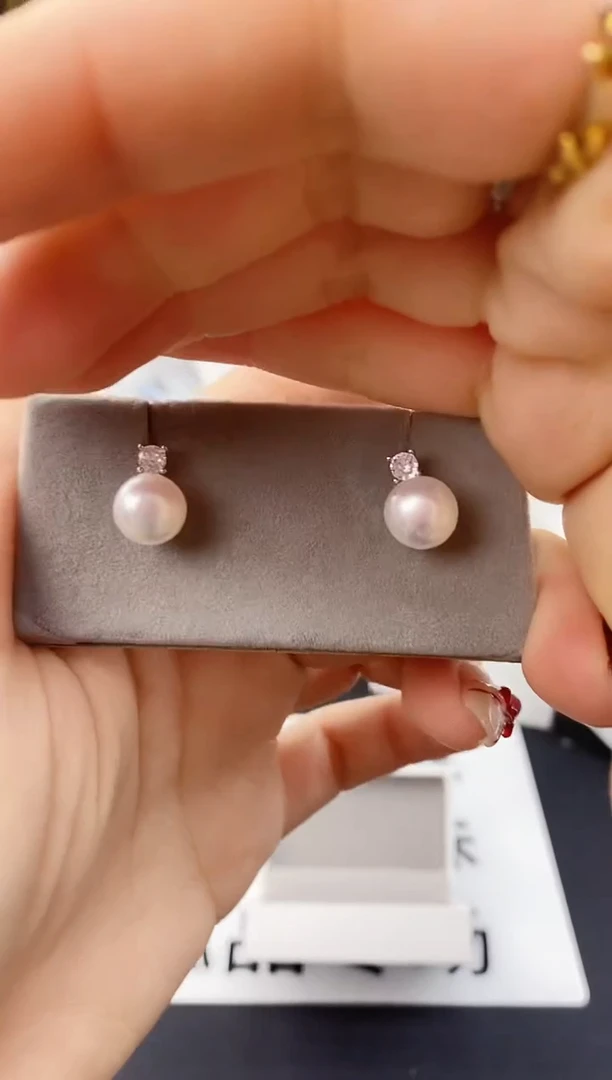 未镶嵌耳饰淡水珍珠ED1075