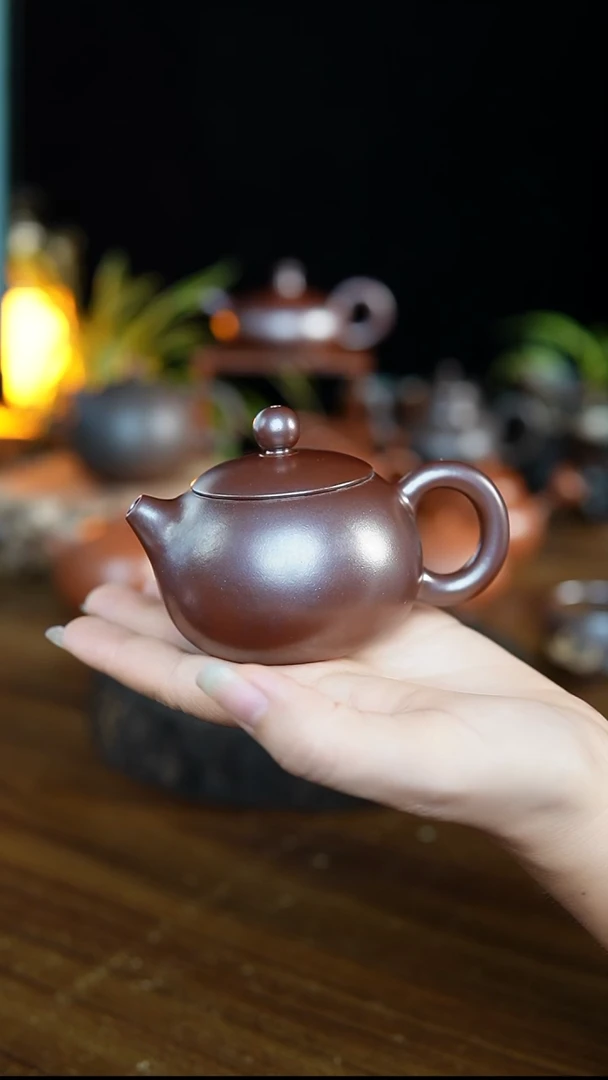 蛟龙坭兴陶手工茶壶