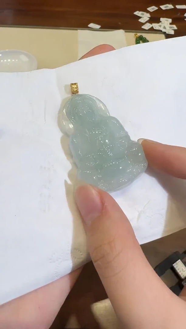 颈饰18K金镶嵌翡翠X1224-512-347