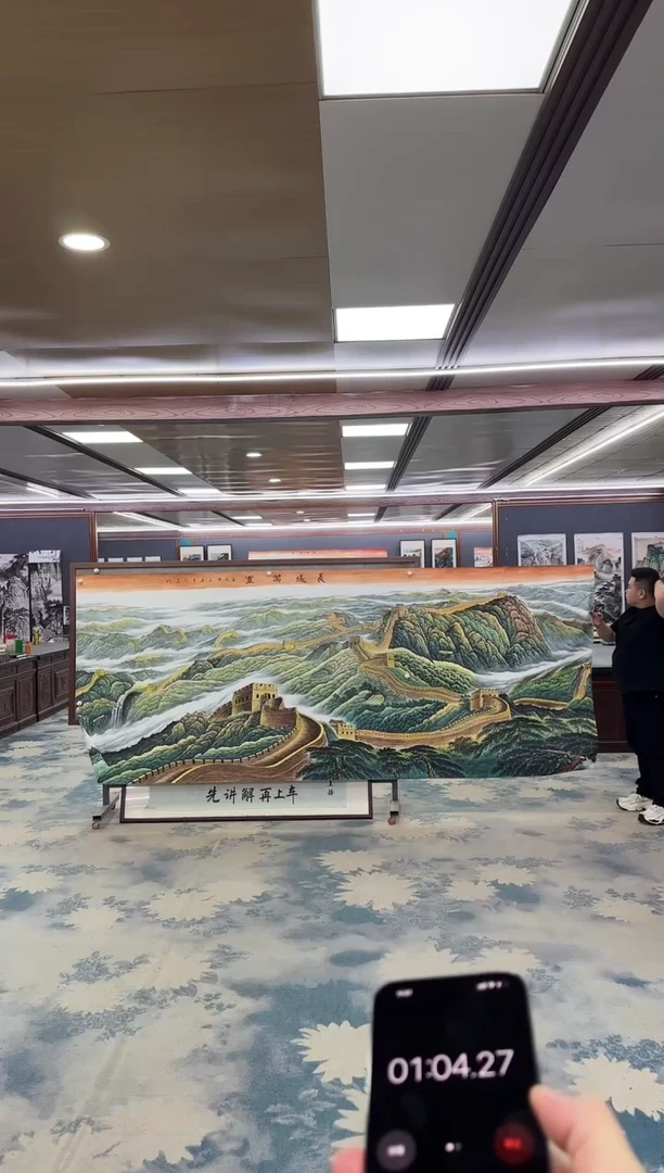国画带***人W-王红兵-大丈二-山水国画