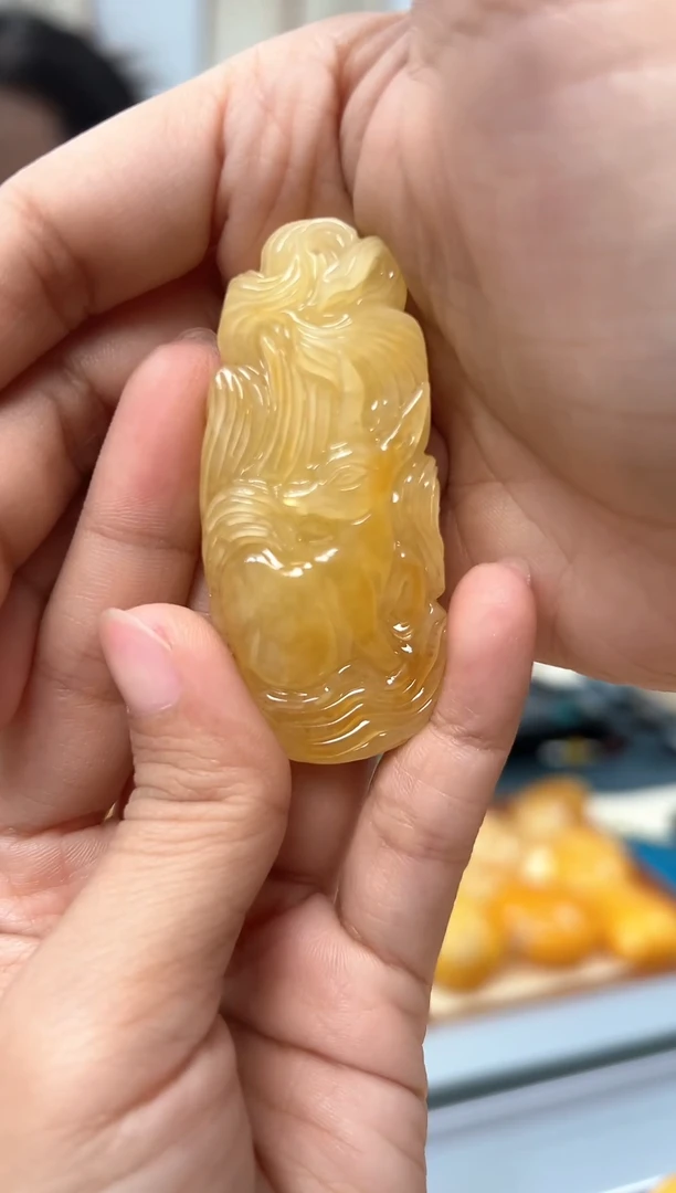 【闪购商品】琥珀裸石未镶嵌天然琥珀蜜蜡九尾