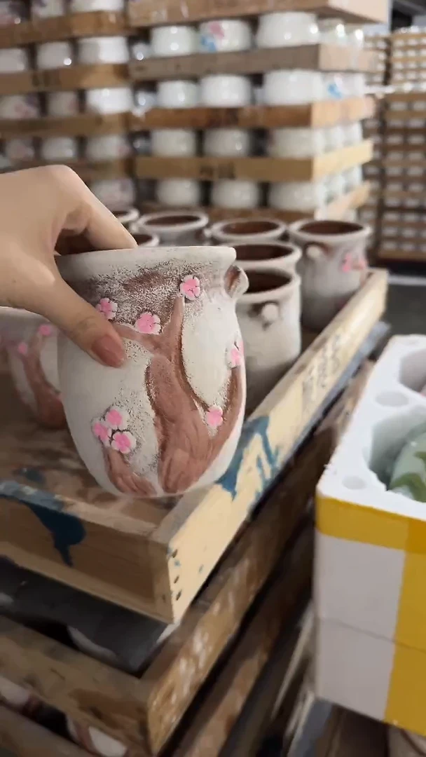 高温陶瓷花盆+E63