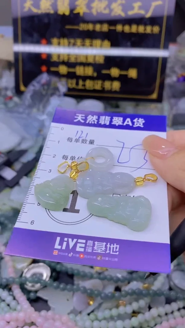 翡翠未镶嵌颈饰天然翡翠A货批量多样性发一件