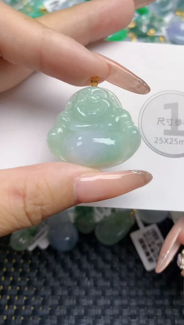 颈饰未镶嵌翡翠天然缅甸A货翡翠百元以上9元证书费自理