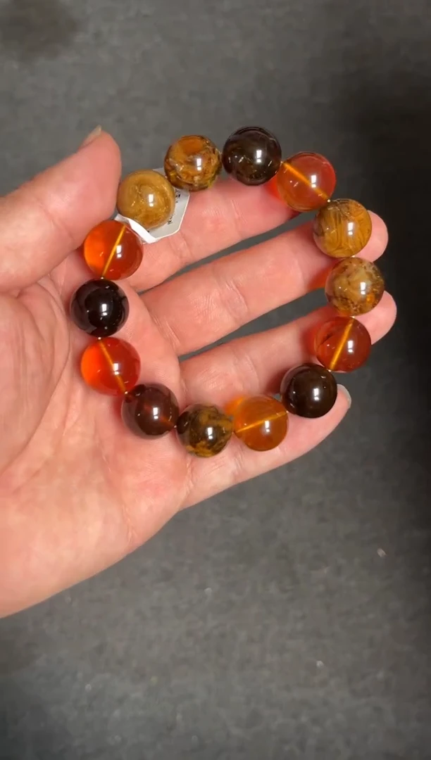 琥珀未镶嵌珠宝奇石/无优化/多样性发一件/16mm多宝