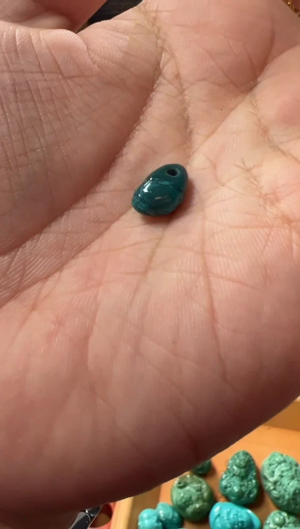 绿松石未镶嵌.23号  绿松石配饰套装ylp0.88g