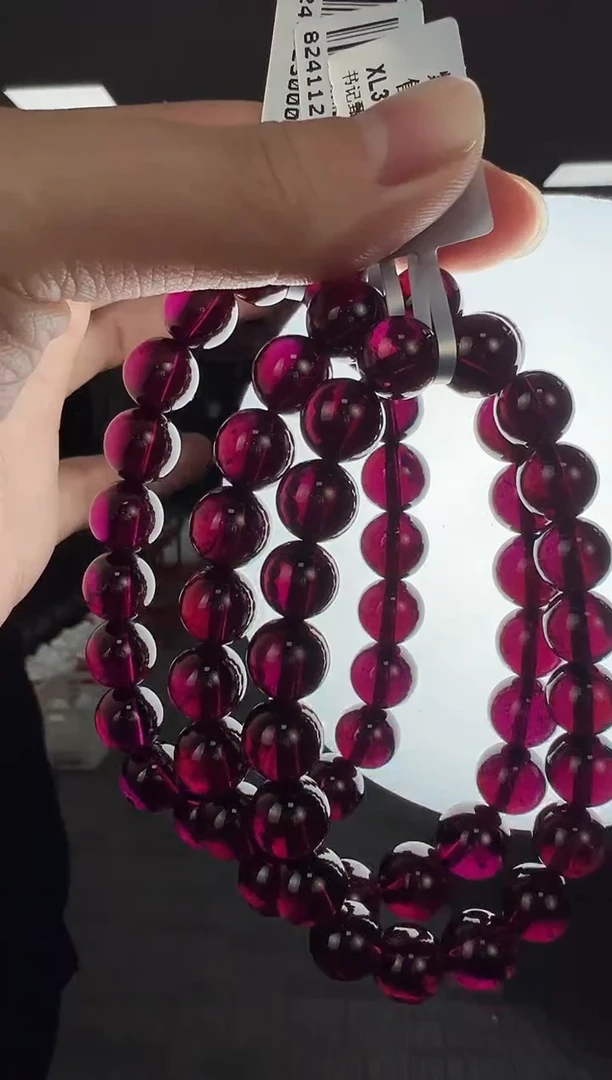 【闪购商品】石榴石手链未镶嵌B57XL3031约9mm多样性发一件