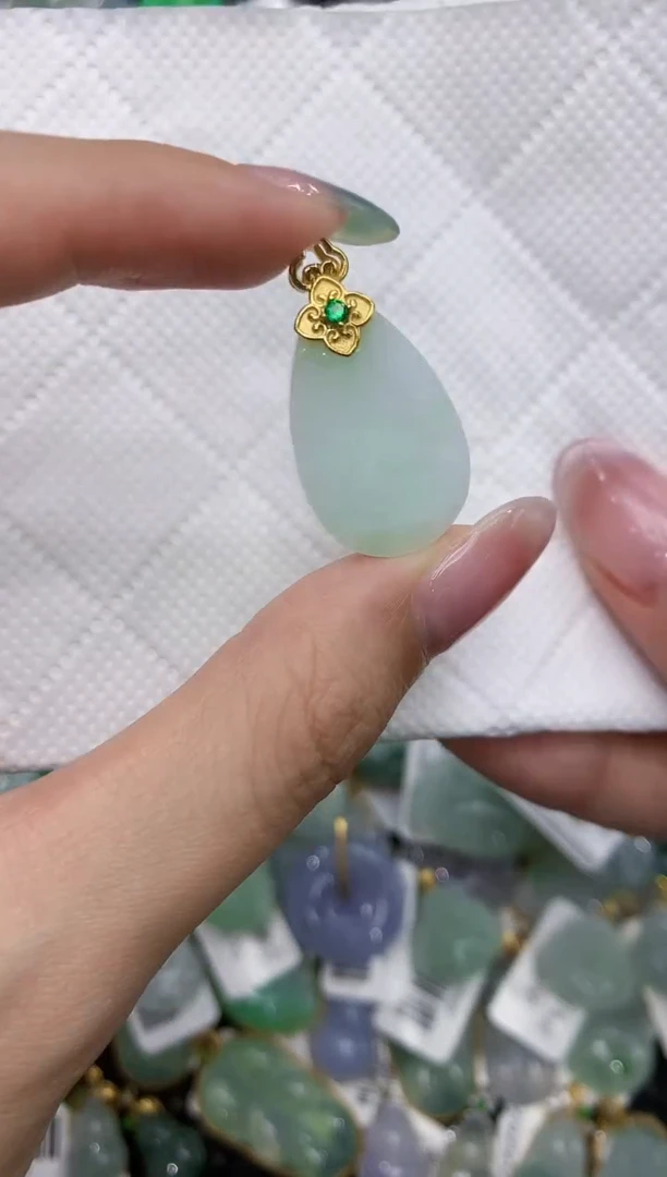 翡翠银S925镶嵌颈饰111111111111