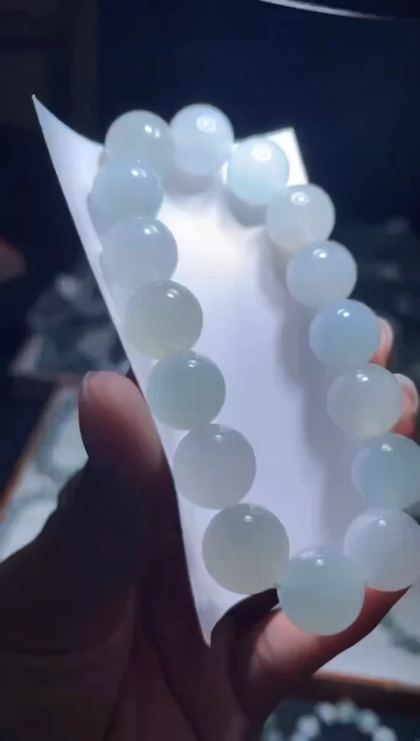 未镶嵌定制翡翠天然缅甸翡翠手串70