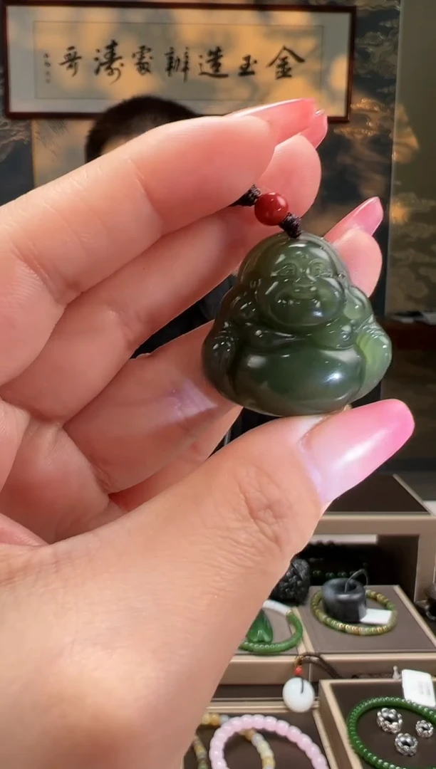 【闪购商品】和田玉挂件未镶嵌湖水绿