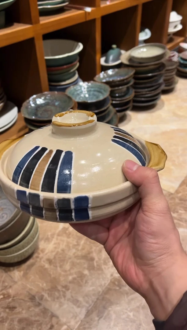 【闪购商品】瓷片745三彩手工砂锅1个