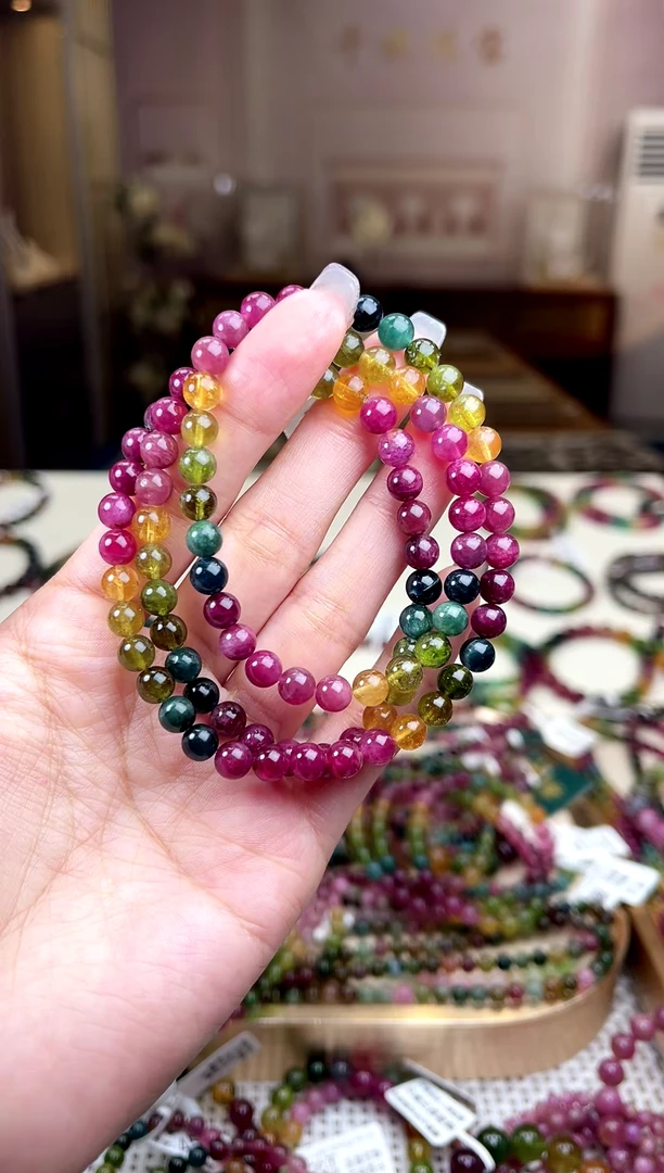 【闪购商品】碧玺/未镶嵌6mm+碧玺多圈多样性发货