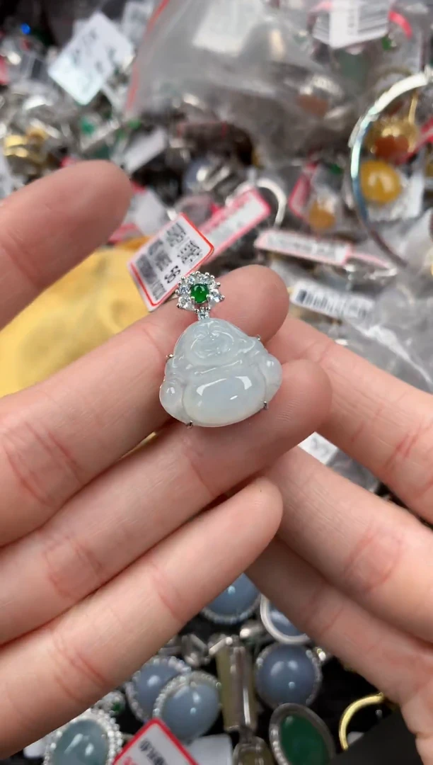 银S925镶嵌戒指翡翠555    4