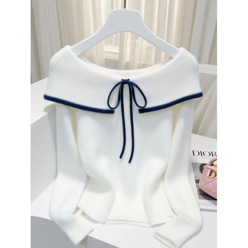 【现货】韩版减龄时尚气质洋气显瘦长袖毛衣秋季新款休闲针织衫爆款