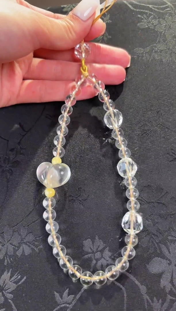 未镶嵌车挂水晶水晶手机链