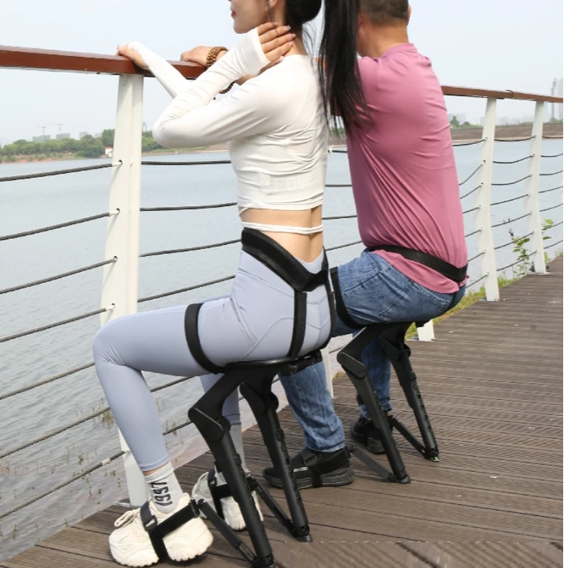 穿戴座椅户外现代轻便特种工作钓鱼凳子高度可调节可穿戴座椅随时