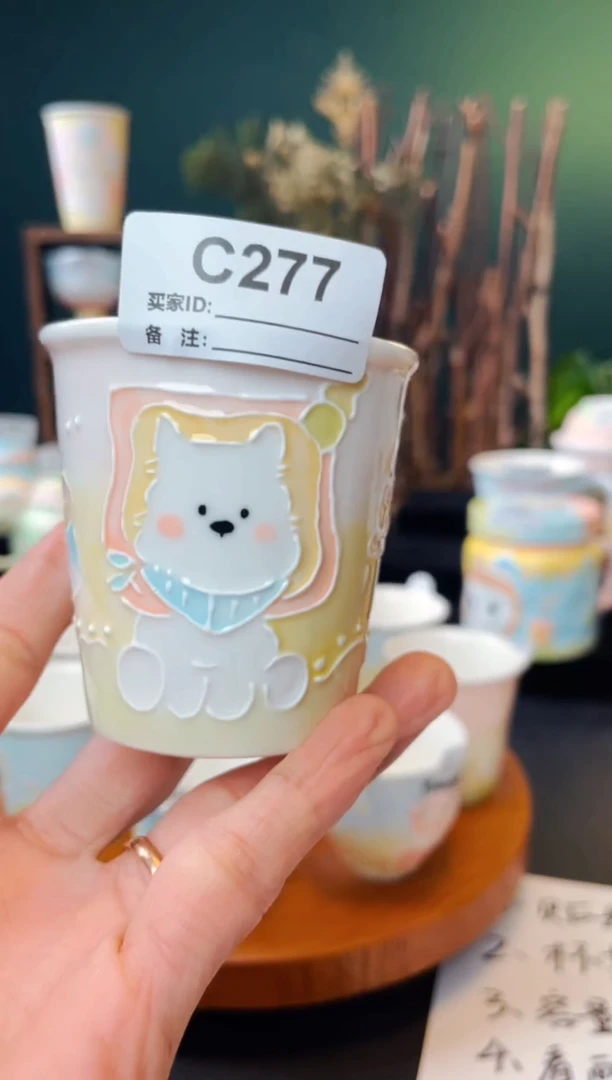 漫甜手工手绘茶杯277